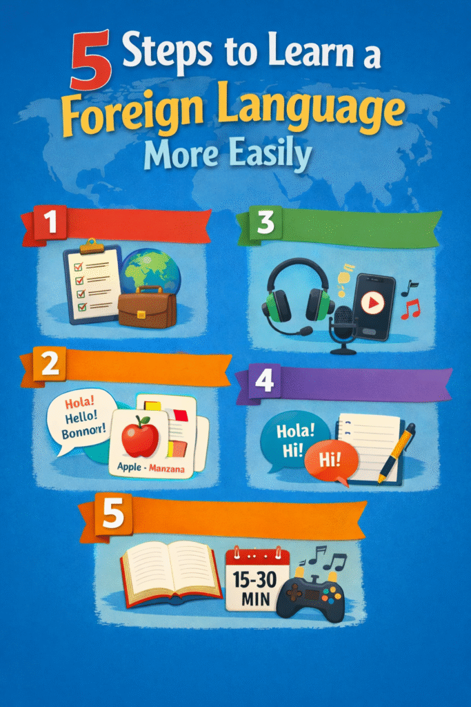 4 Steps To Learn A Foreign Language More Easily Prosaists